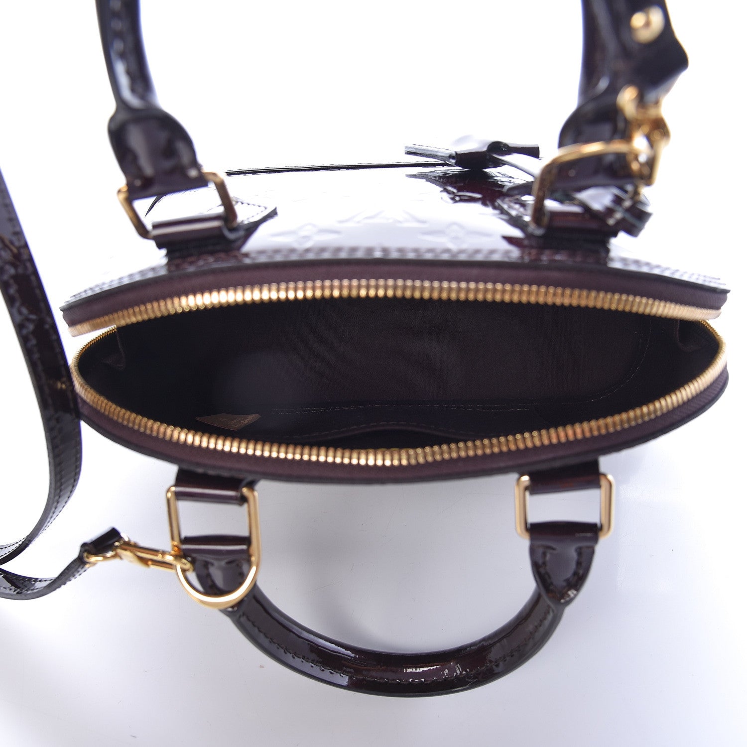 Louis Vuitton Vernis Alma BB Amarante 5 of 11
