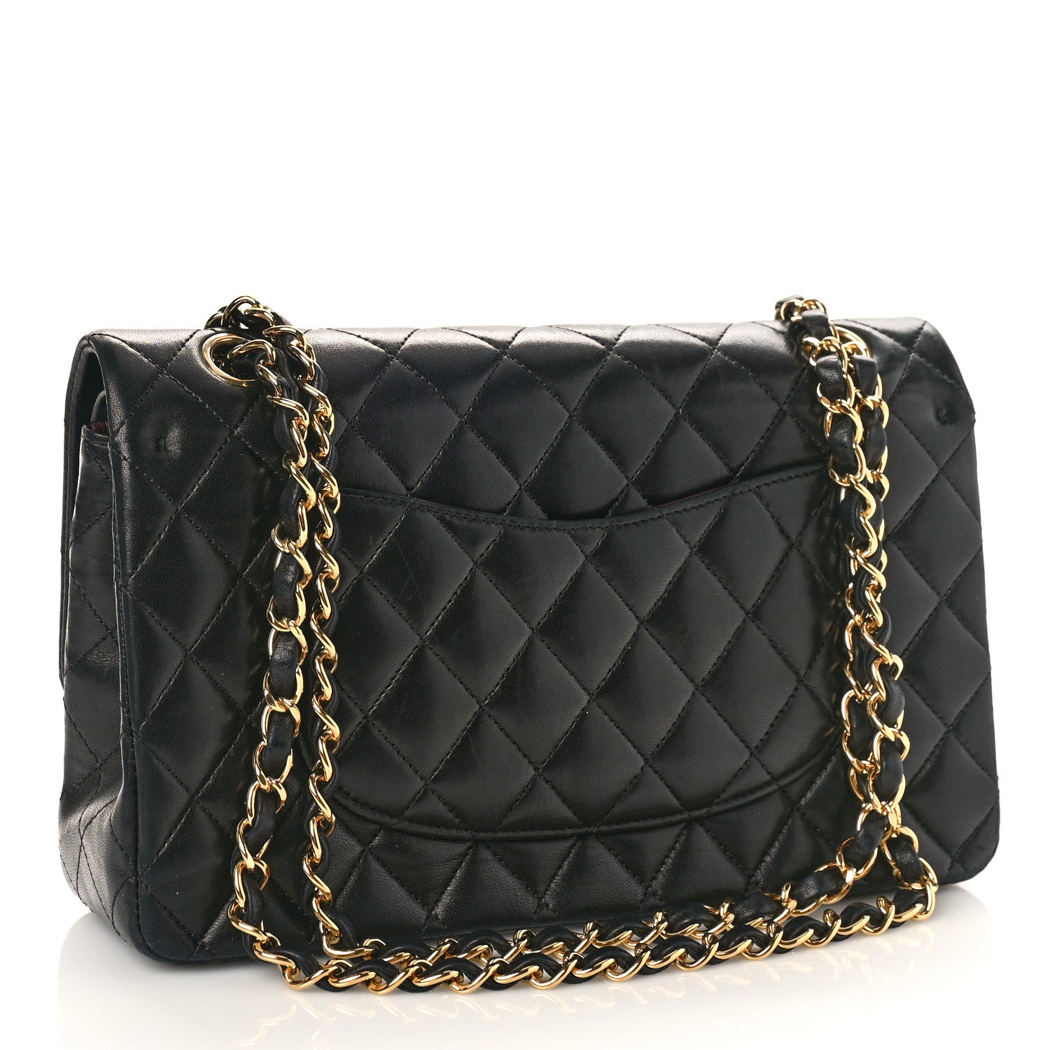 Chanel Lambskin Quilted Medium Double Flap Black 3 of 13