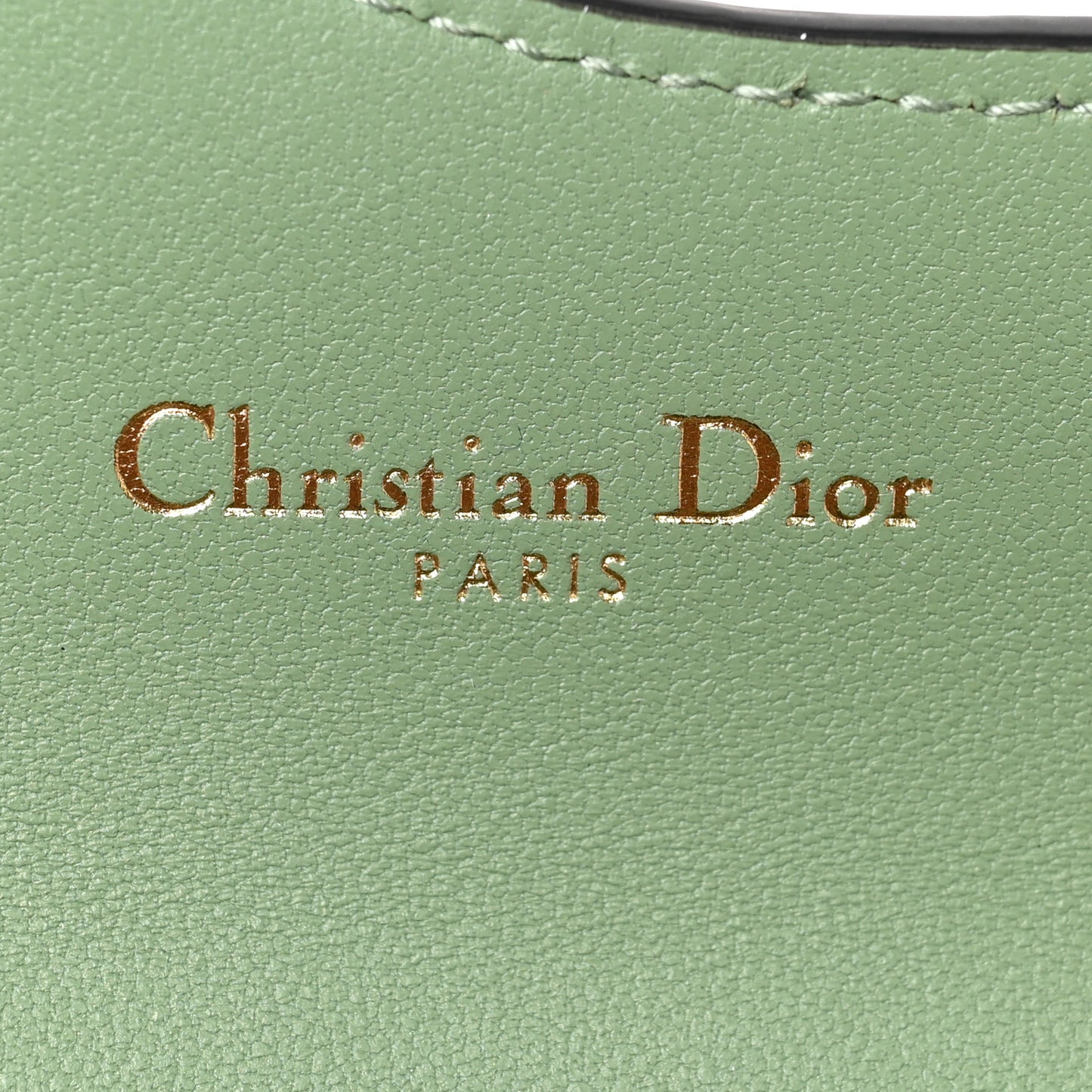 Goatskin Saddle Card Holder Light Green