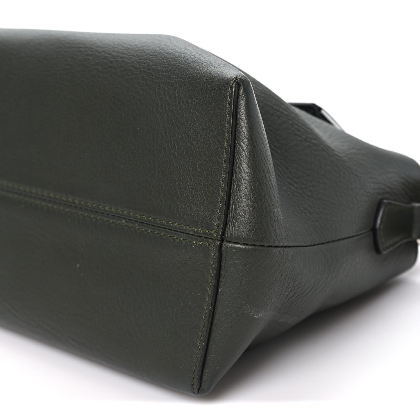 Vitello Snakeskin Medium By The Way Boston Bag Dark Green Roccia