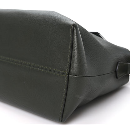 Fendi Vitello Snakeskin Medium By The Way Boston Bag Dark Green Roccia 10 of 11