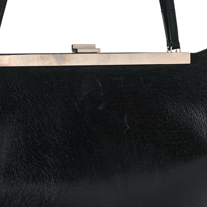 Celine Calfskin Large Clasp Cabas Black 18 of 19