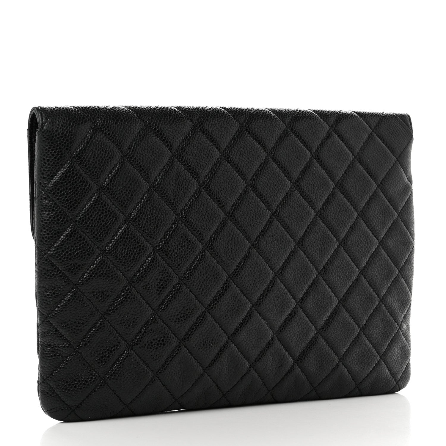 Chanel Caviar Quilted Medium Golden Class Pouch Black 3 of 7