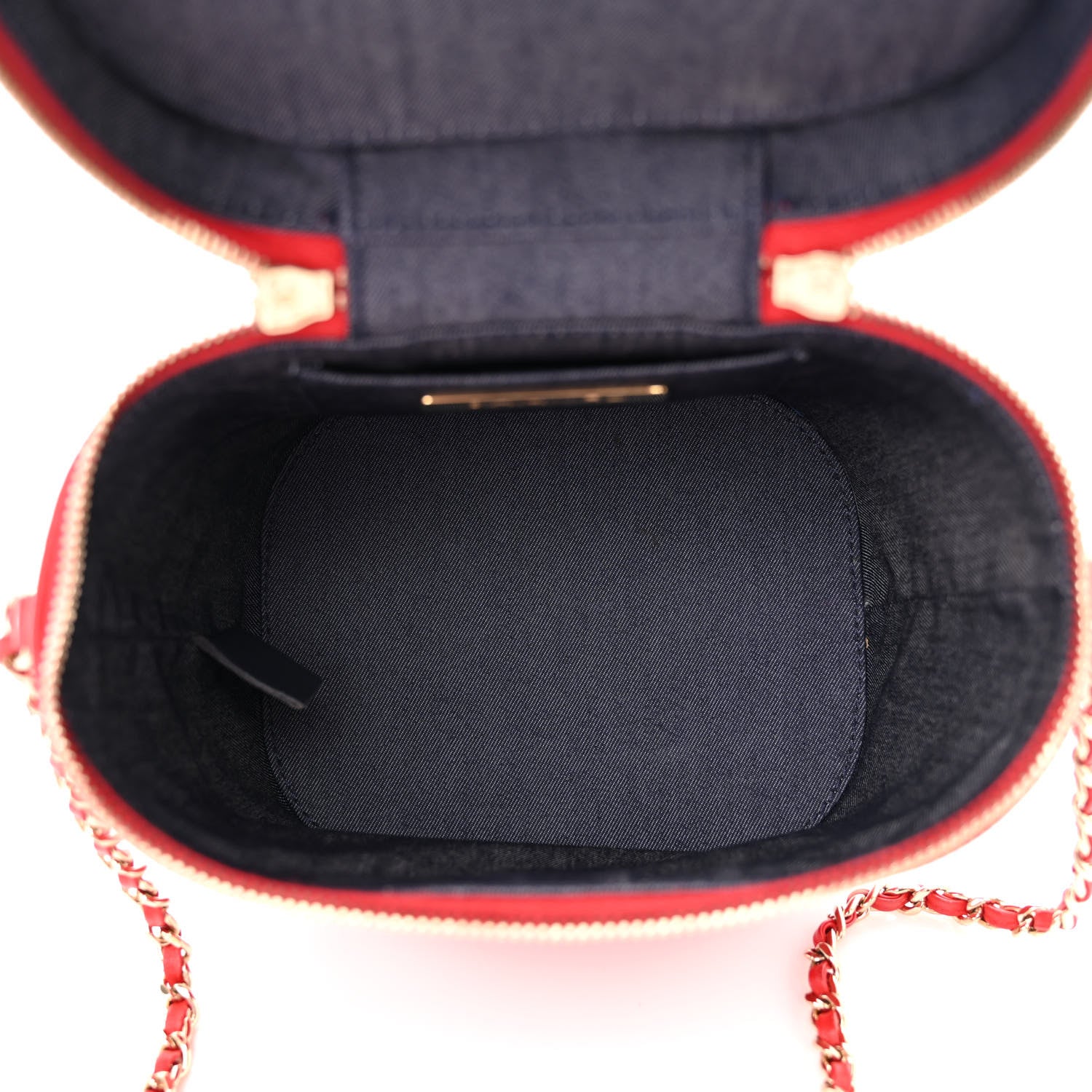 Chanel Lambskin Timeless Vanity Cosmetic Case Red 5 of 11