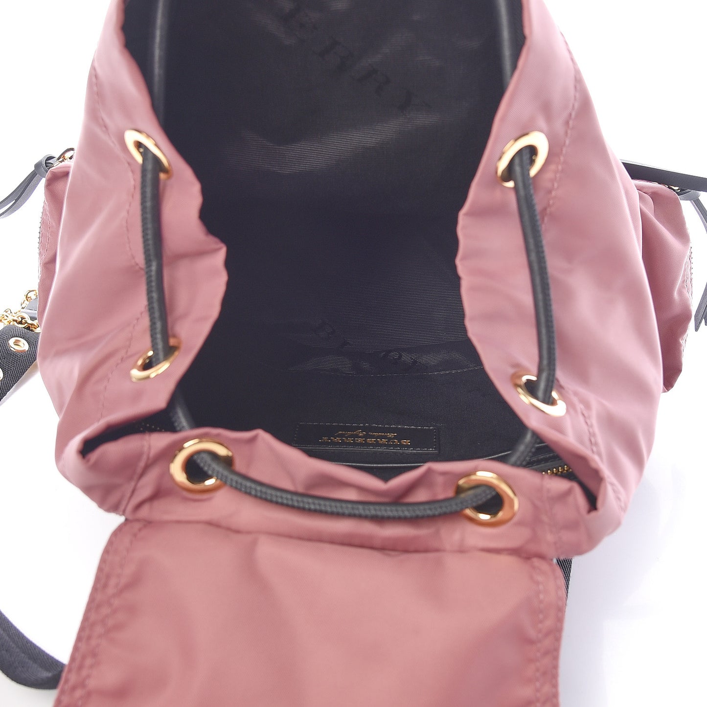 Nylon Medium Rucksack Backpack Mauve Pink