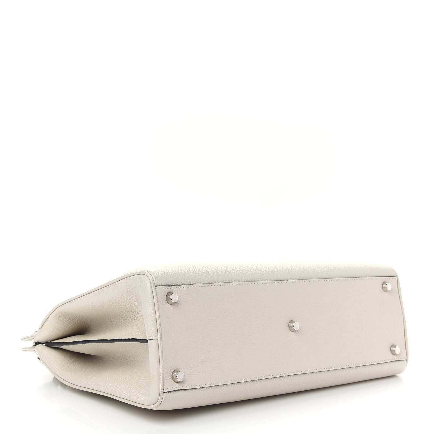 Gucci Grainy Calfskin Medium Zumi Top Handle Bag Mystic White 4 of 9