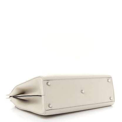 Gucci Grainy Calfskin Medium Zumi Top Handle Bag Mystic White 4 of 9