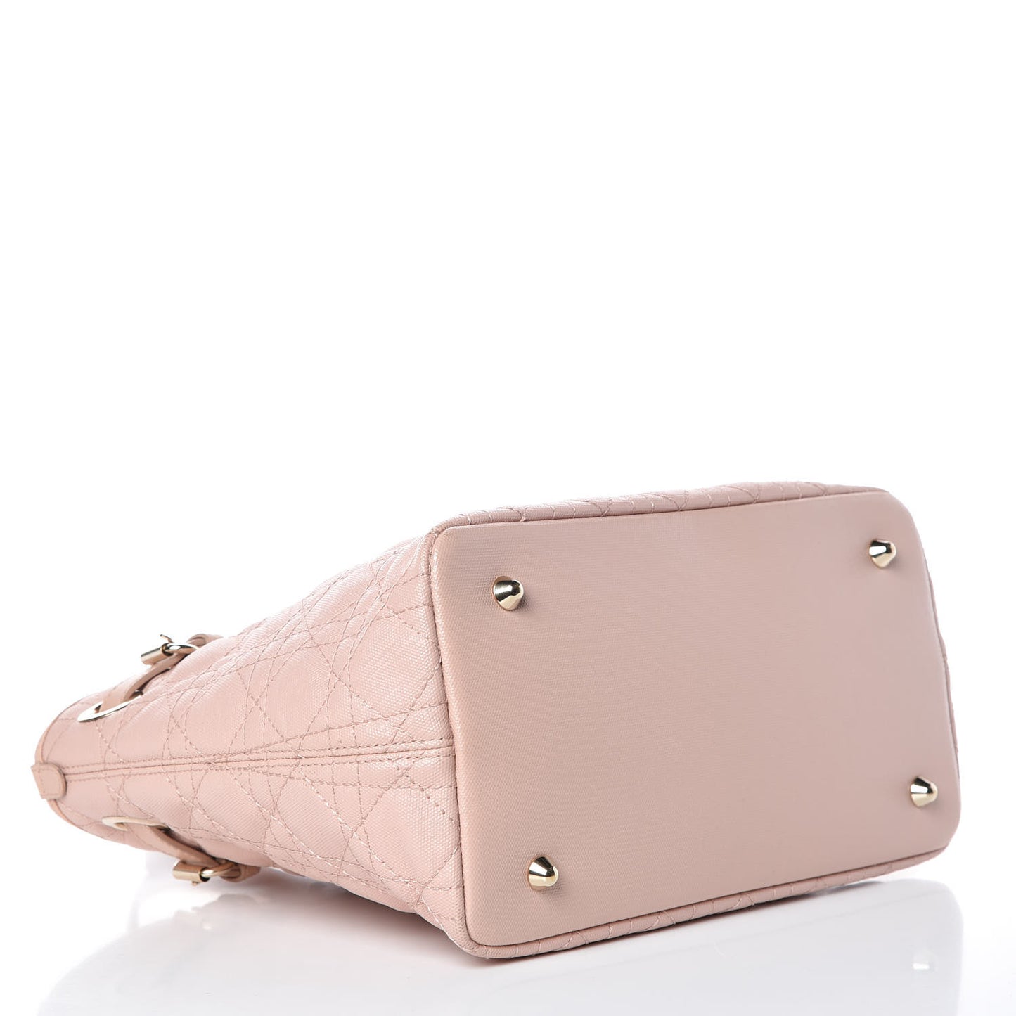 Coated Canvas Cannage Mini Panarea Tote Light Pink
