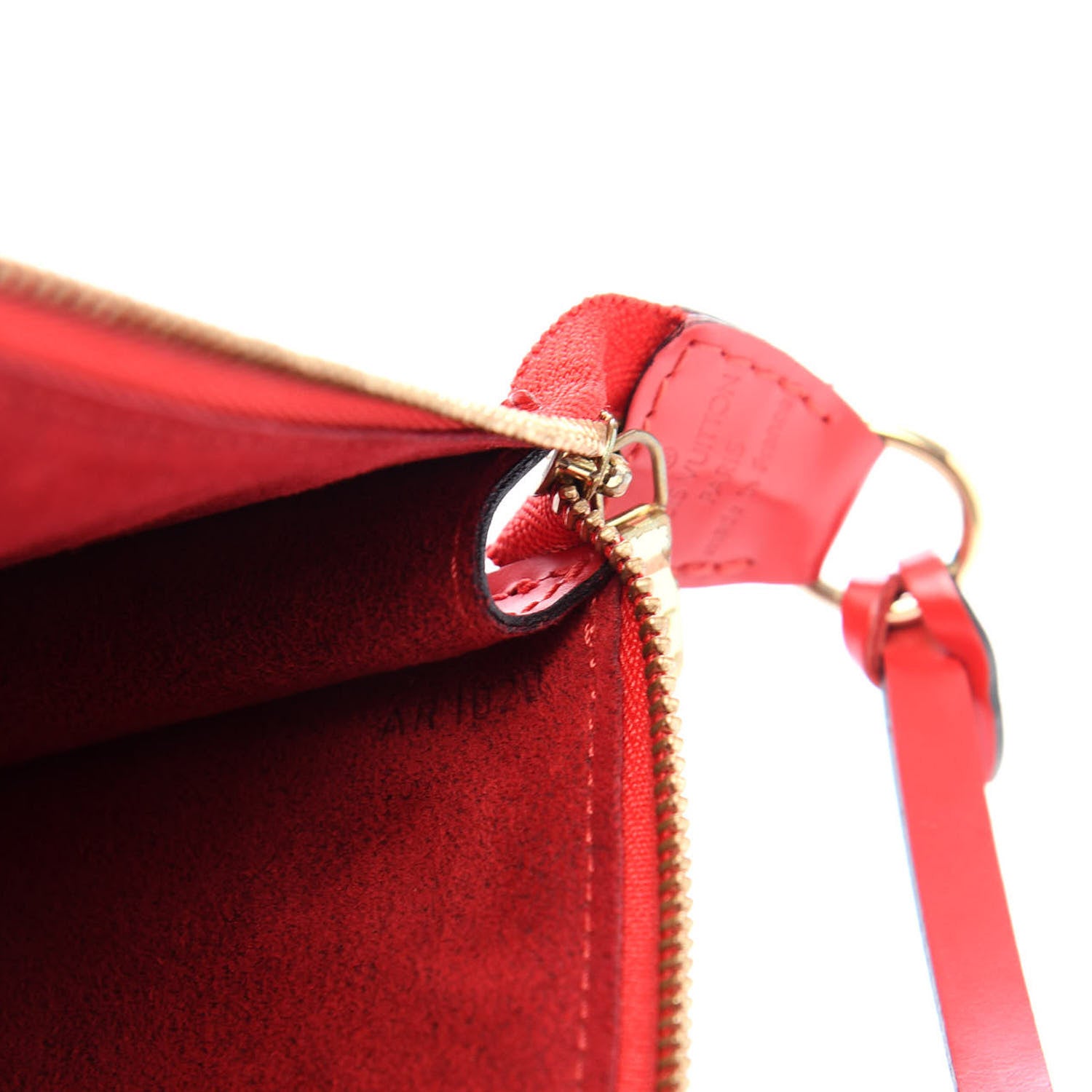Louis Vuitton Epi Pochette Accessories 24 Castillan Red 9 of 10