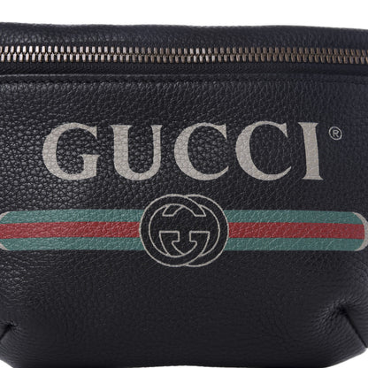 Gucci Grained Calfskin Small Logo Belt Bag Black 7 of 7