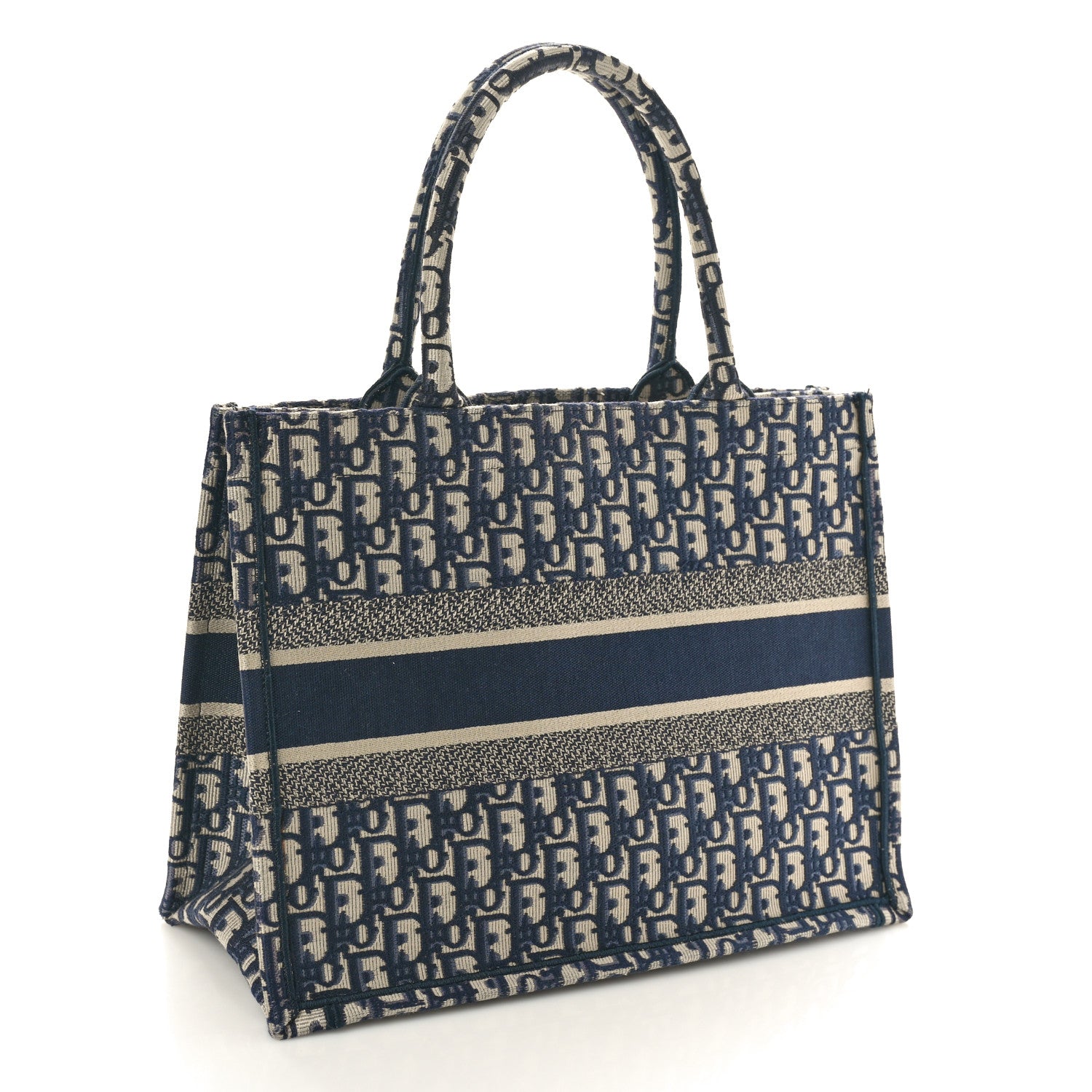 Christian Dior Oblique Medium Book Tote Blue Multicolor 2 of 11