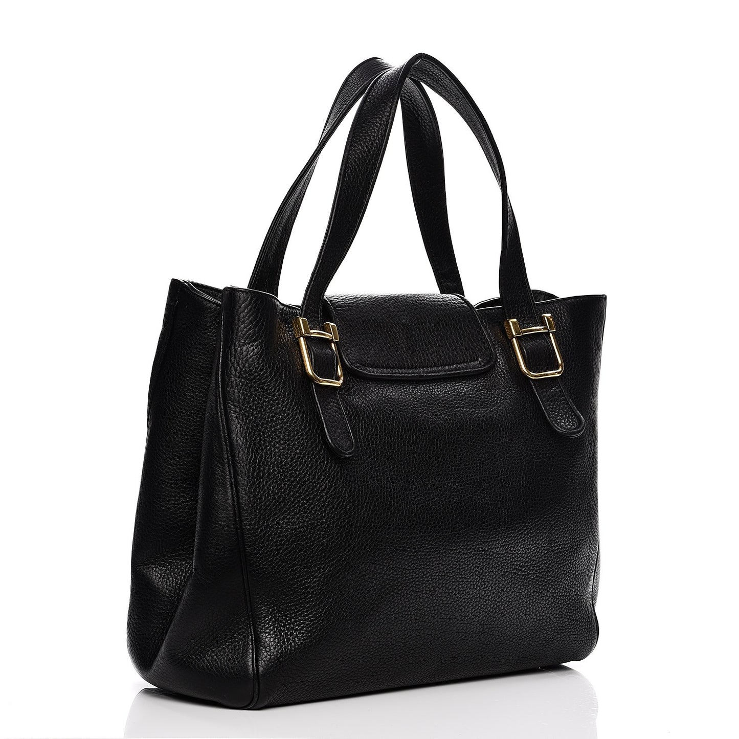Pebbled Calfskin Medium 1973 Tote Black