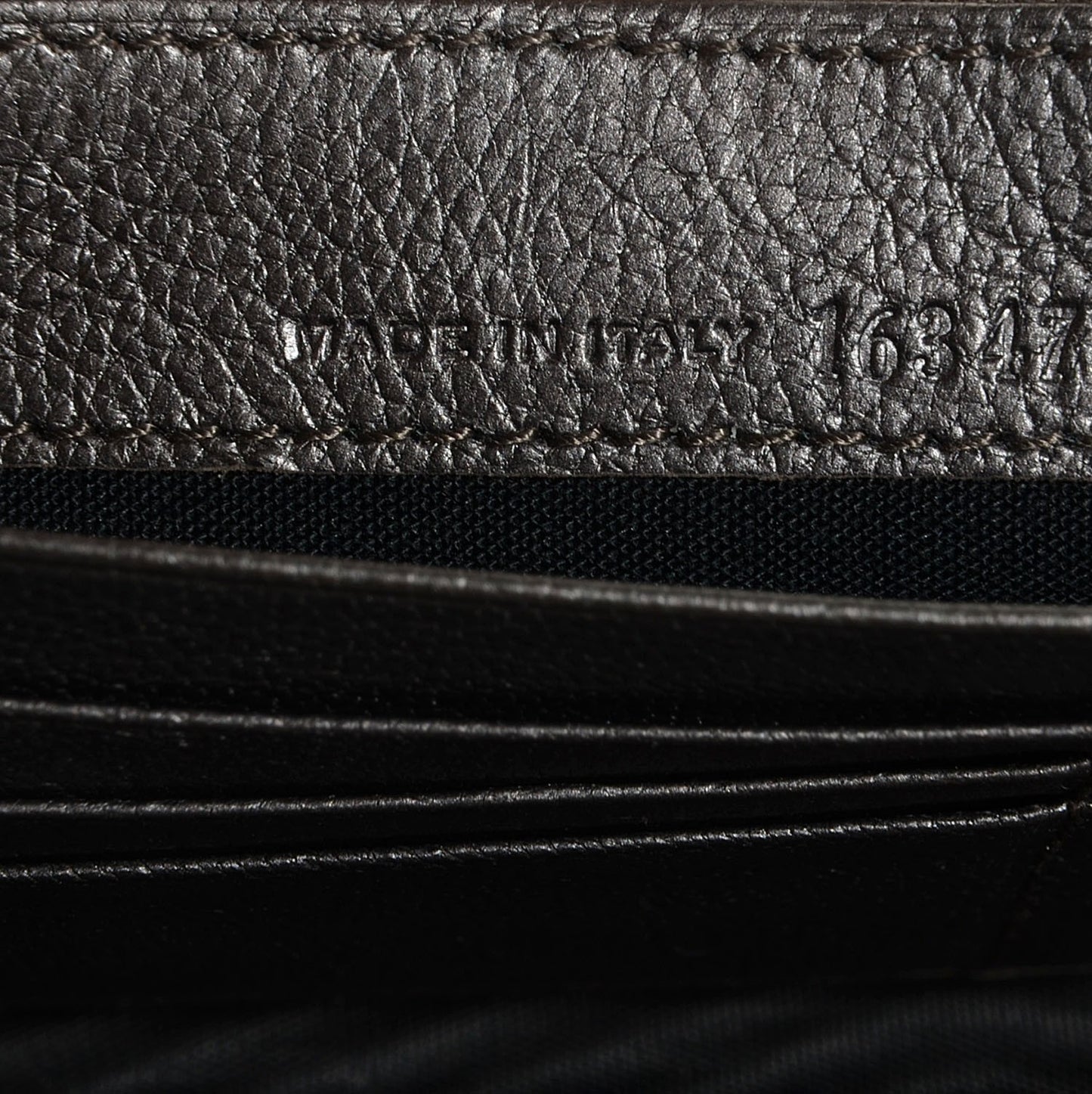 Agneau Classic Gold Hardware Pearly Money Wallet Bronze