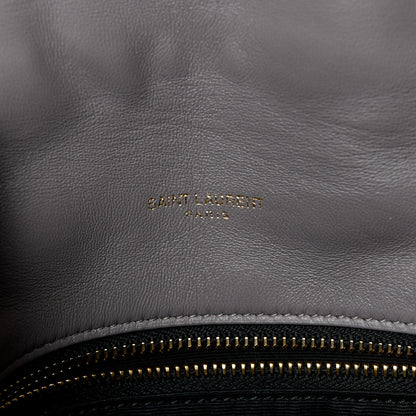 Saint Laurent Lambskin Quilted Toy Loulou Puffer Monogram Chain Satchel Fog 7 of 11