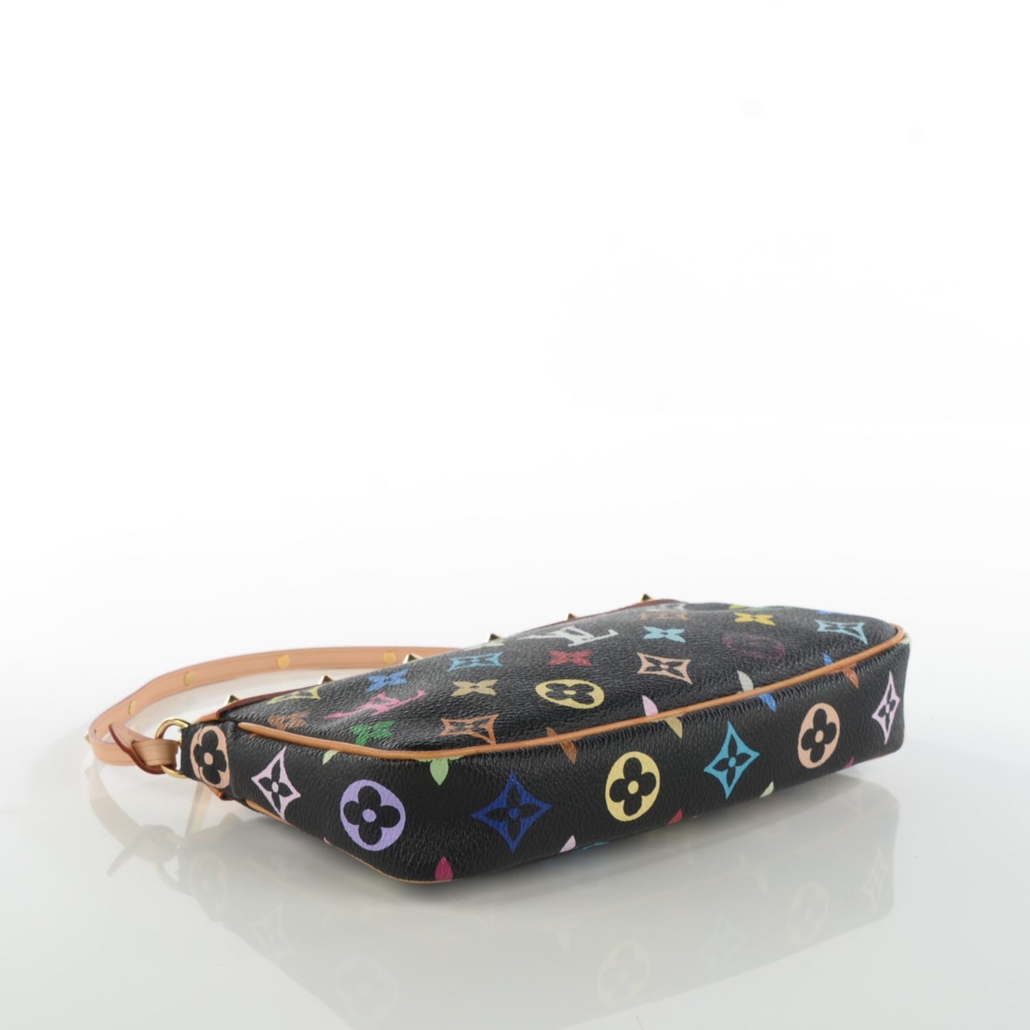 Monogram Multicolor Pochette Accessories Black