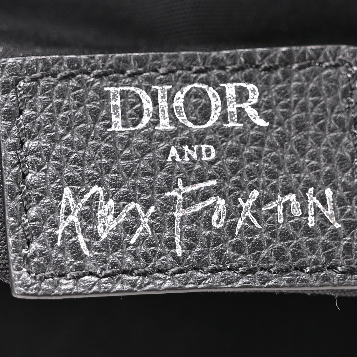 X ALEX FOXOTN Oblique Floral Print Mens Saddle Bag Blue Multicolor