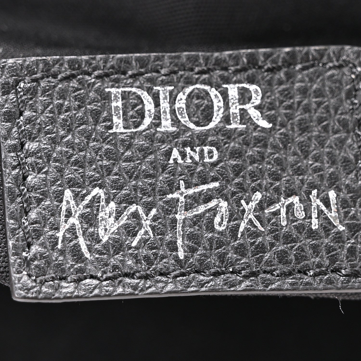 Christian Dior X ALEX FOXOTN Oblique Floral Print Mens Saddle Bag Blue Multicolor 6 of 10