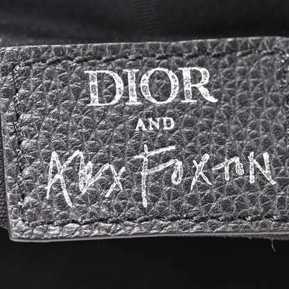 Christian Dior X ALEX FOXOTN Oblique Floral Print Mens Saddle Bag Blue Multicolor 6 of 10