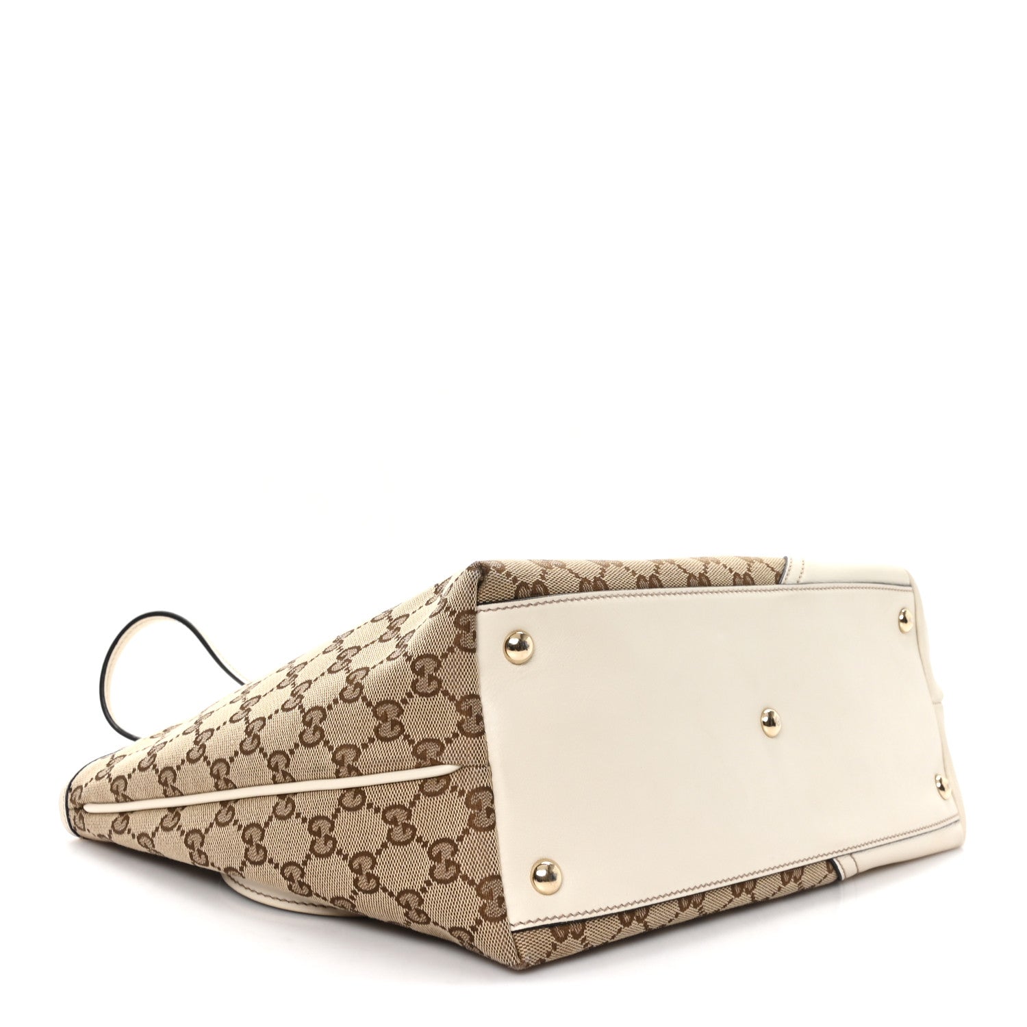 Gucci Monogram Medium New Britt Tote Off White 3 of 9