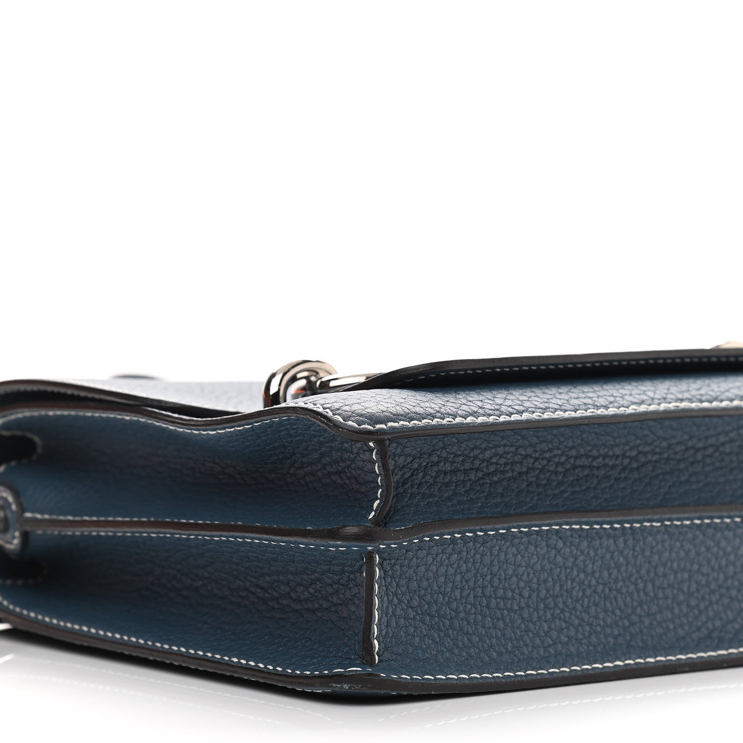 Hermes Taurillon Clemence Sac Roulis 23 Bleu Jean 11 of 13