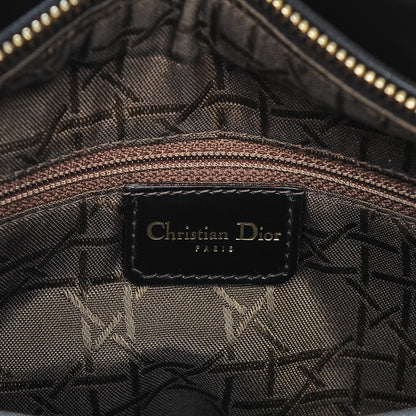 Christian Dior Patent Pony Hair Leopard Print Medium Lady Dior 6 of 6