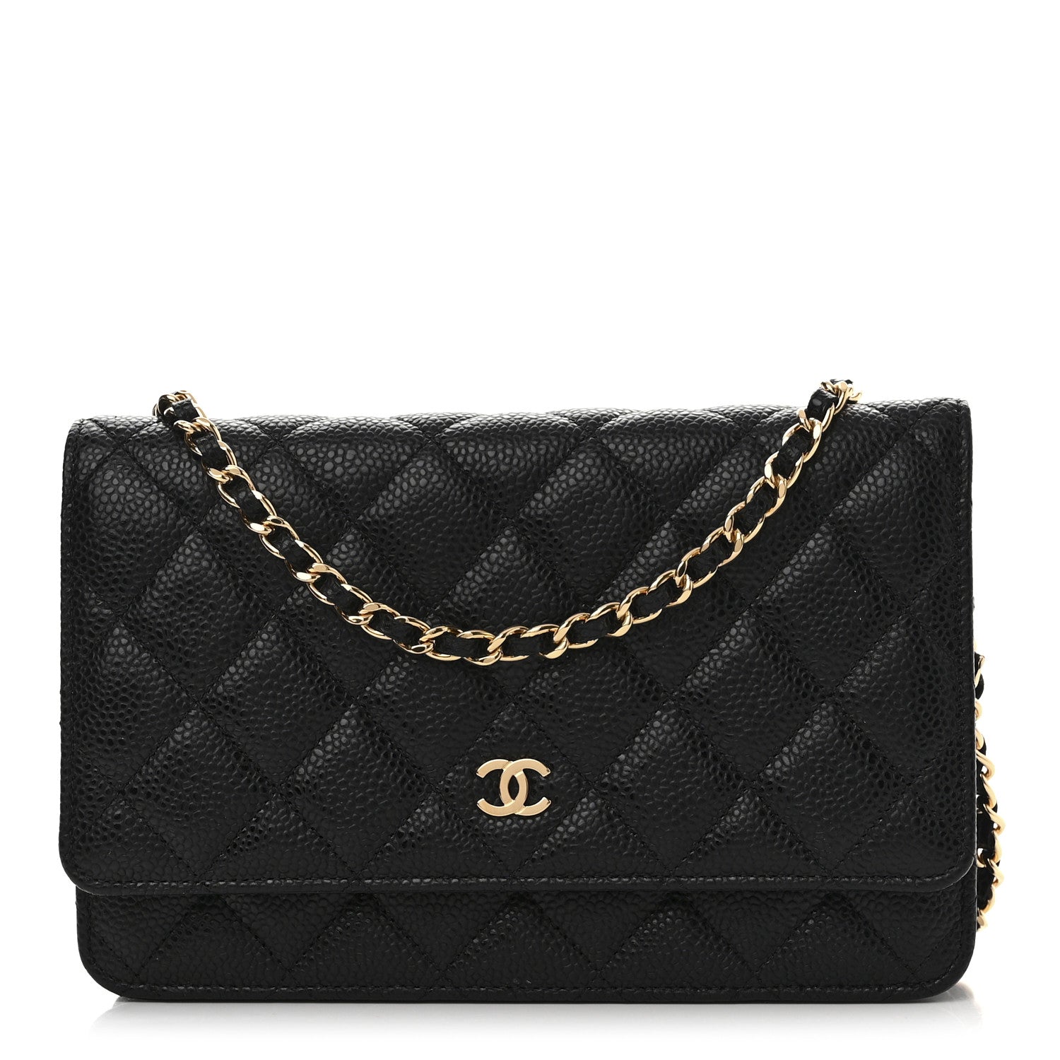 Chanel Caviar Quilted Wallet on Chain WOC Black 1 of 11