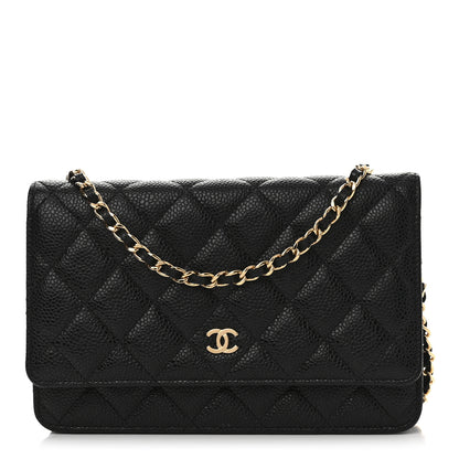 Chanel Caviar Quilted Wallet on Chain WOC Black 1 of 11