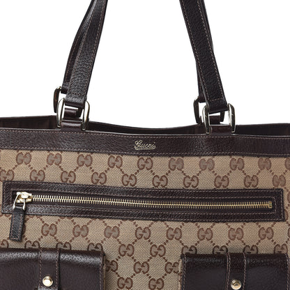 Gucci Monogram Abbey D Ring Tote Dark Brown 8 of 11