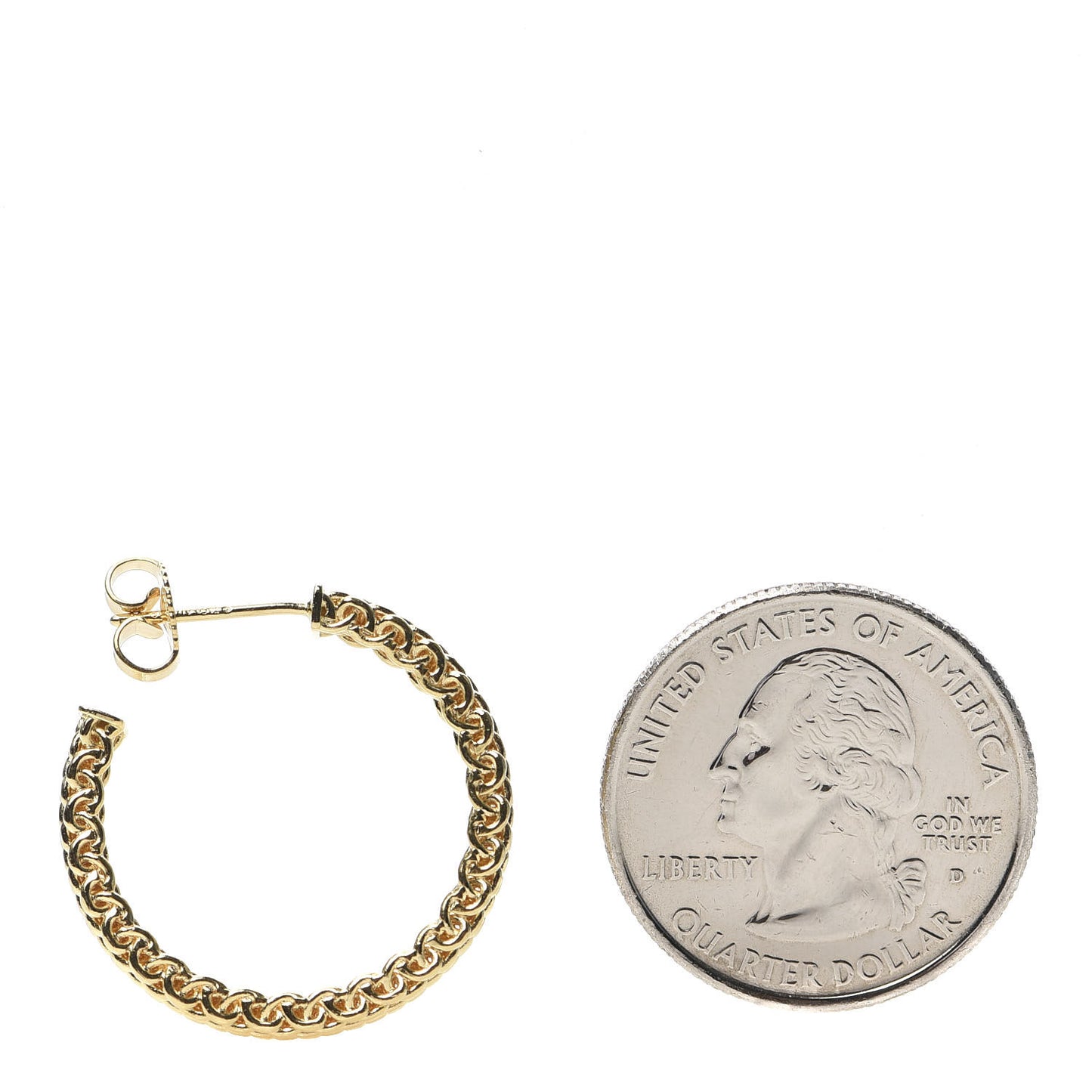 18K Yellow Gold Medium Somerset Hoop Earrings