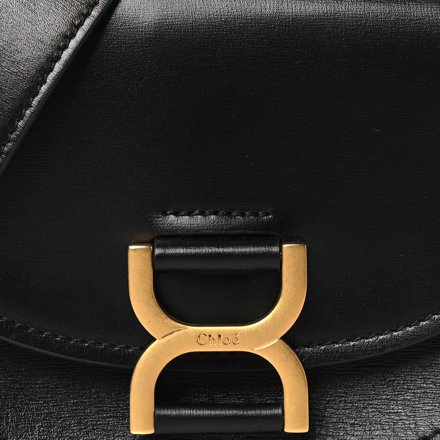 Smooth Calfskin Mini Marcie Flap Bag Black