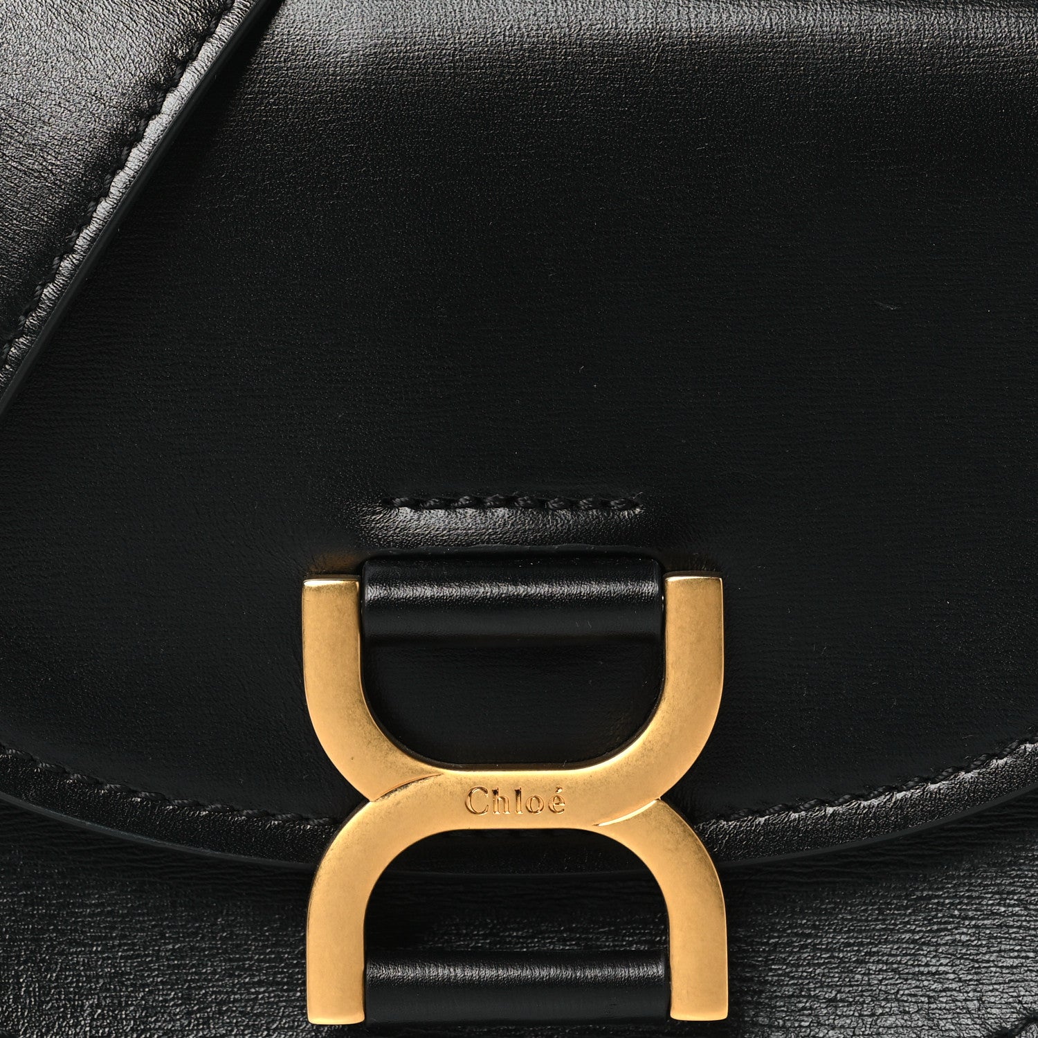Chloe Smooth Calfskin Mini Marcie Flap Bag Black 8 of 10
