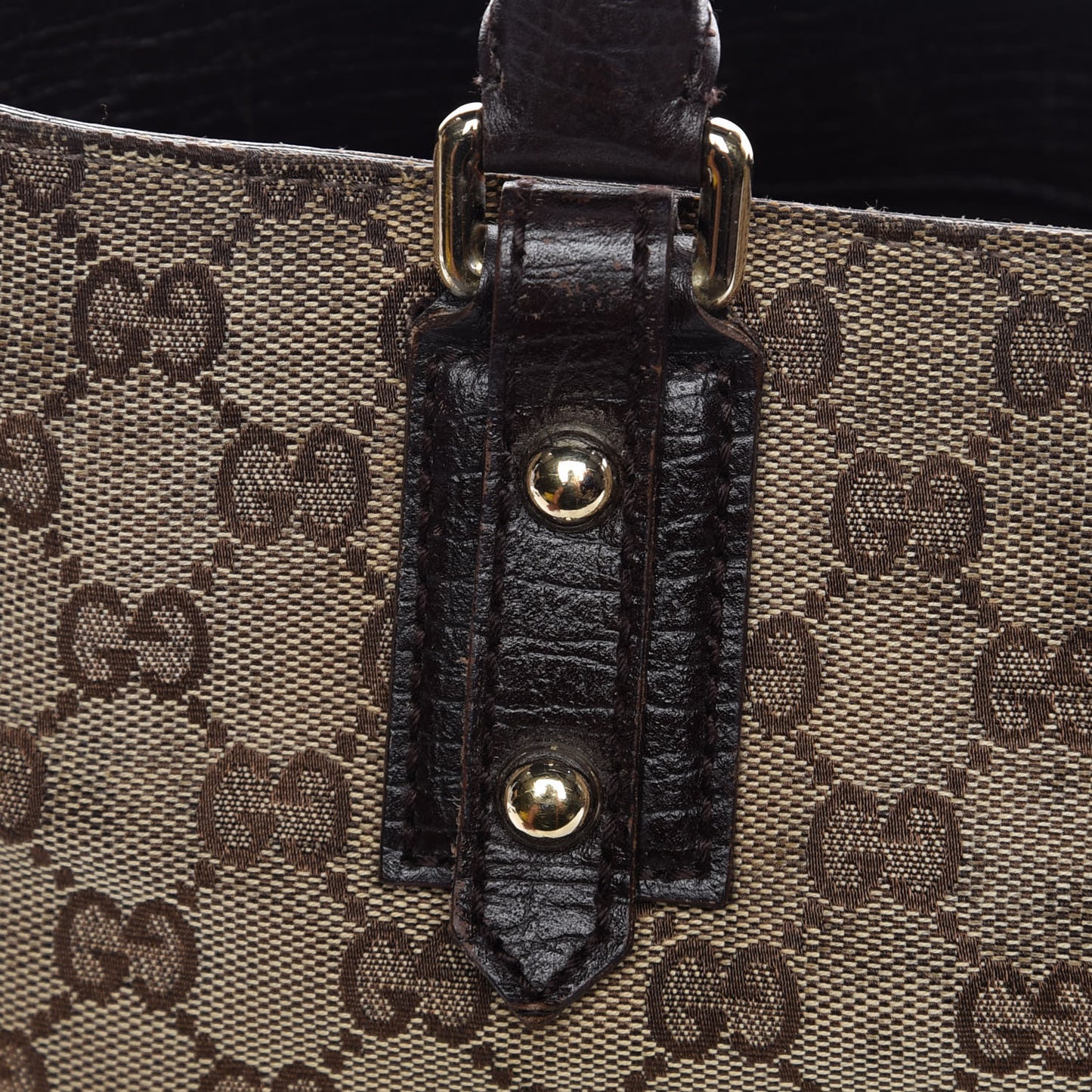 Monogram Medium Hasler Tote Dark Brown