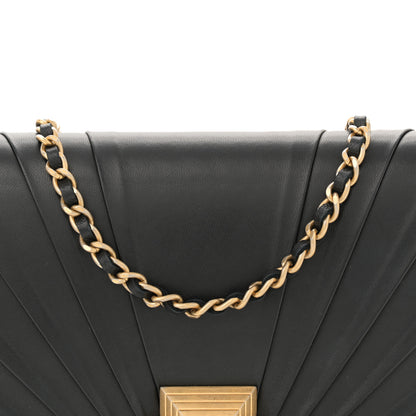 Chanel Lambskin Pyramid Wallet On Chain WOC Black 8 of 12