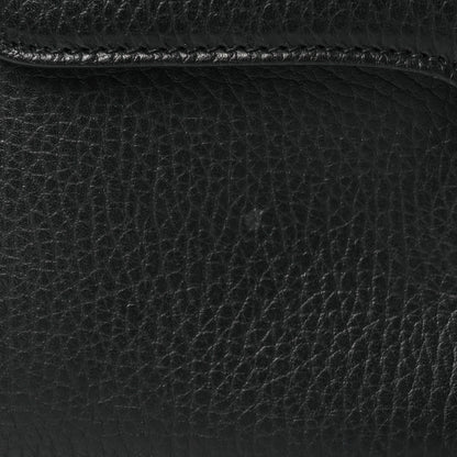 Gucci Dollar Calfskin Interlocking G Top Handle Shoulder Bag Black 12 of 12