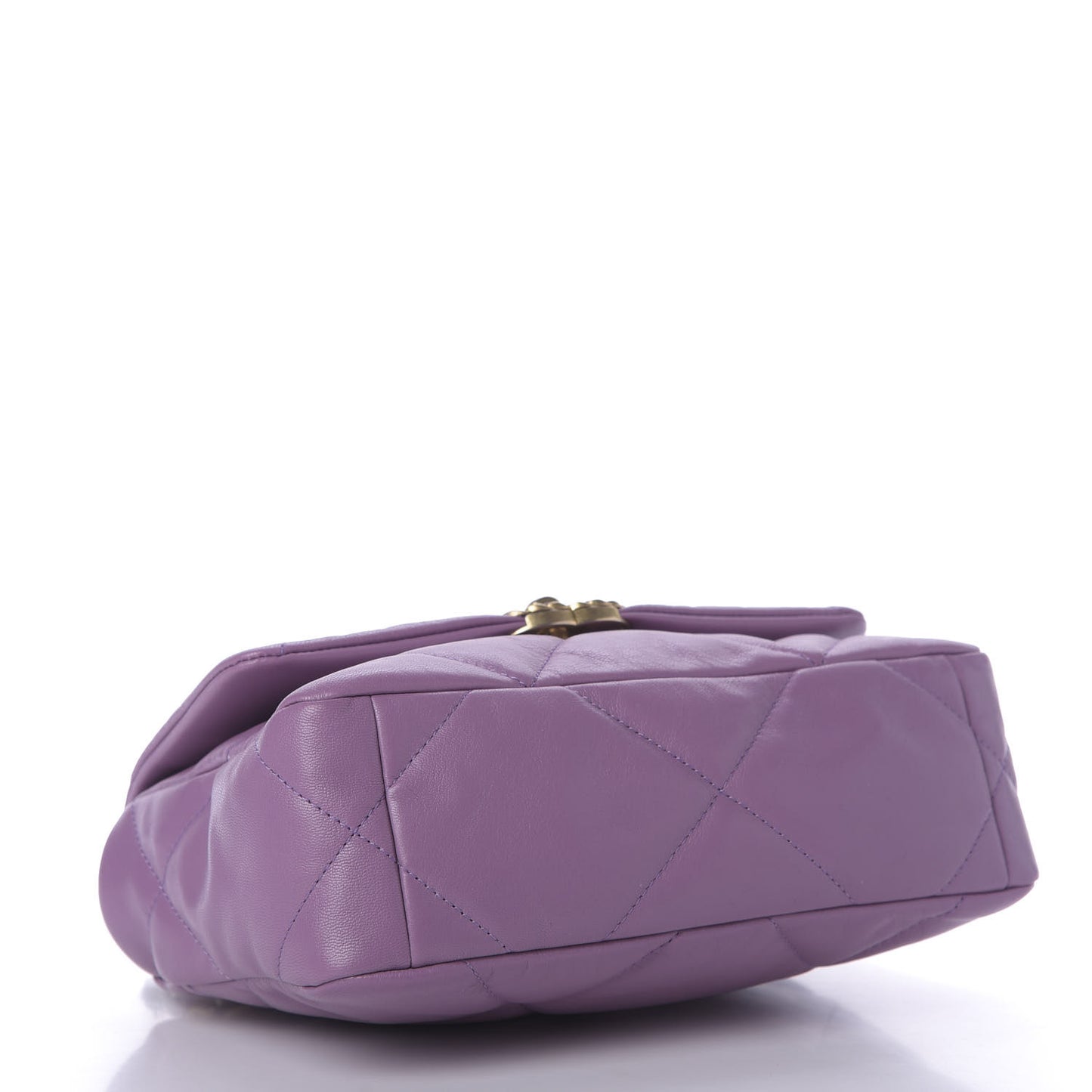 Goatskin Quilted Medium 19 Flap Violet Purple