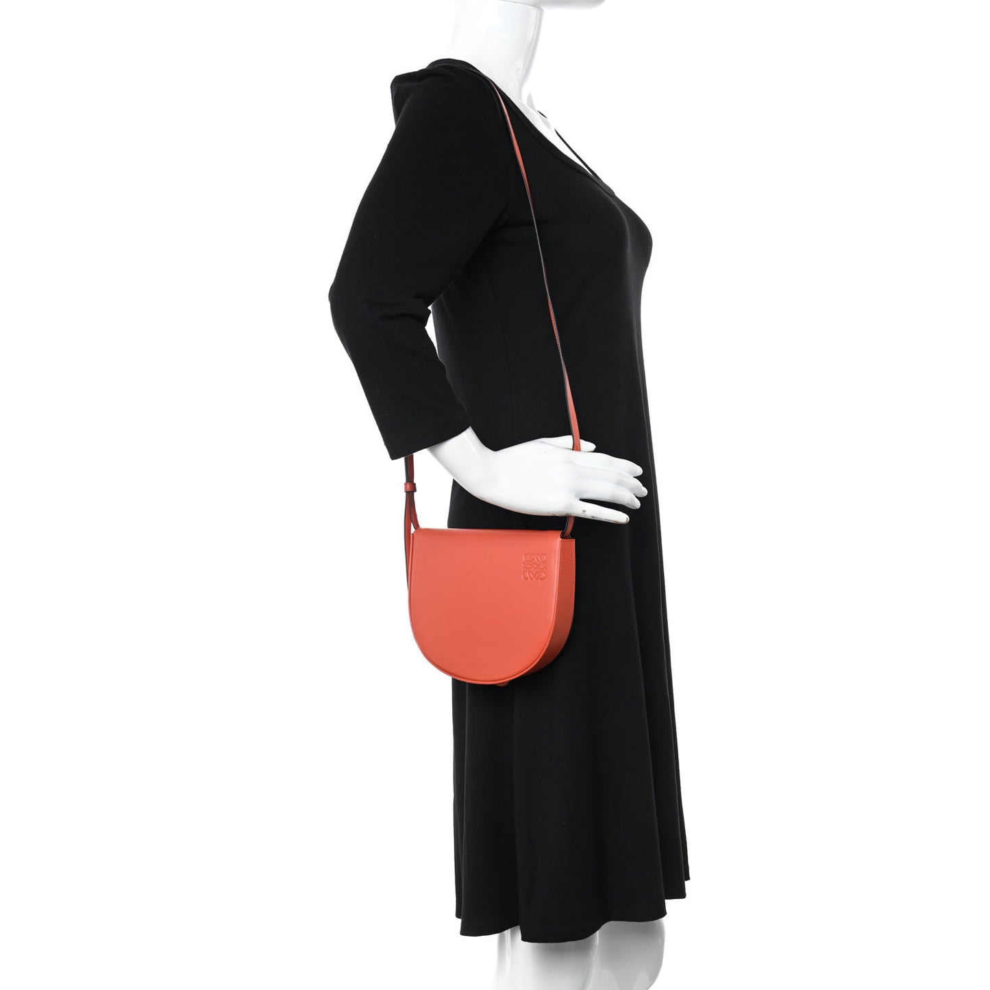 Soft Calfskin Heel Bag Orange