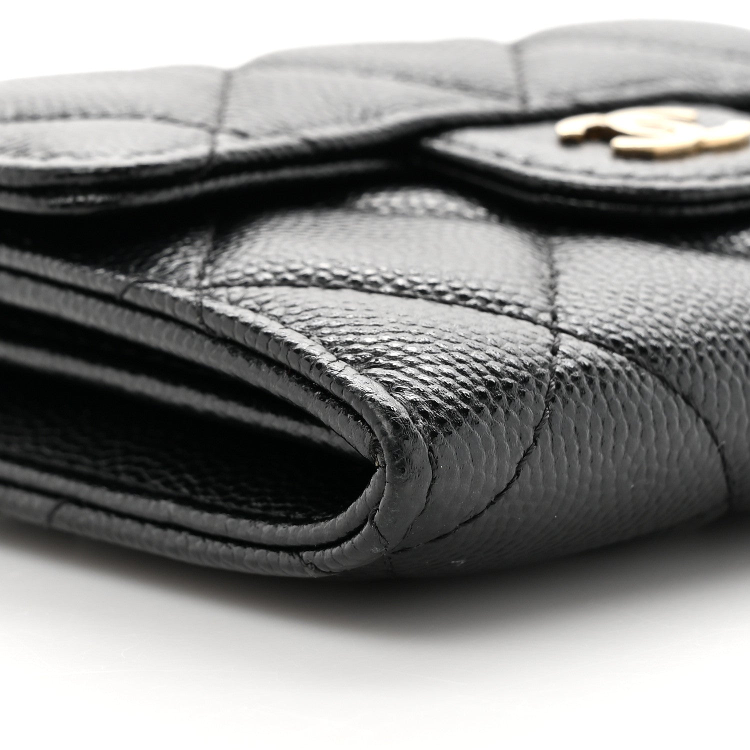 Chanel Caviar Quilted Flap Card Holder On Chain Black 10 of 13