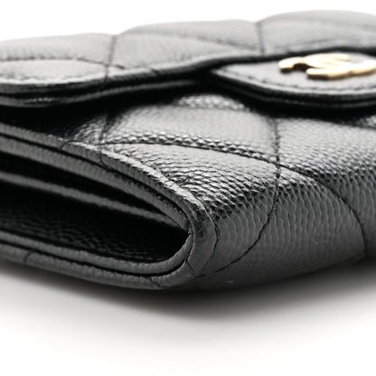 Chanel Caviar Quilted Flap Card Holder On Chain Black 10 of 13