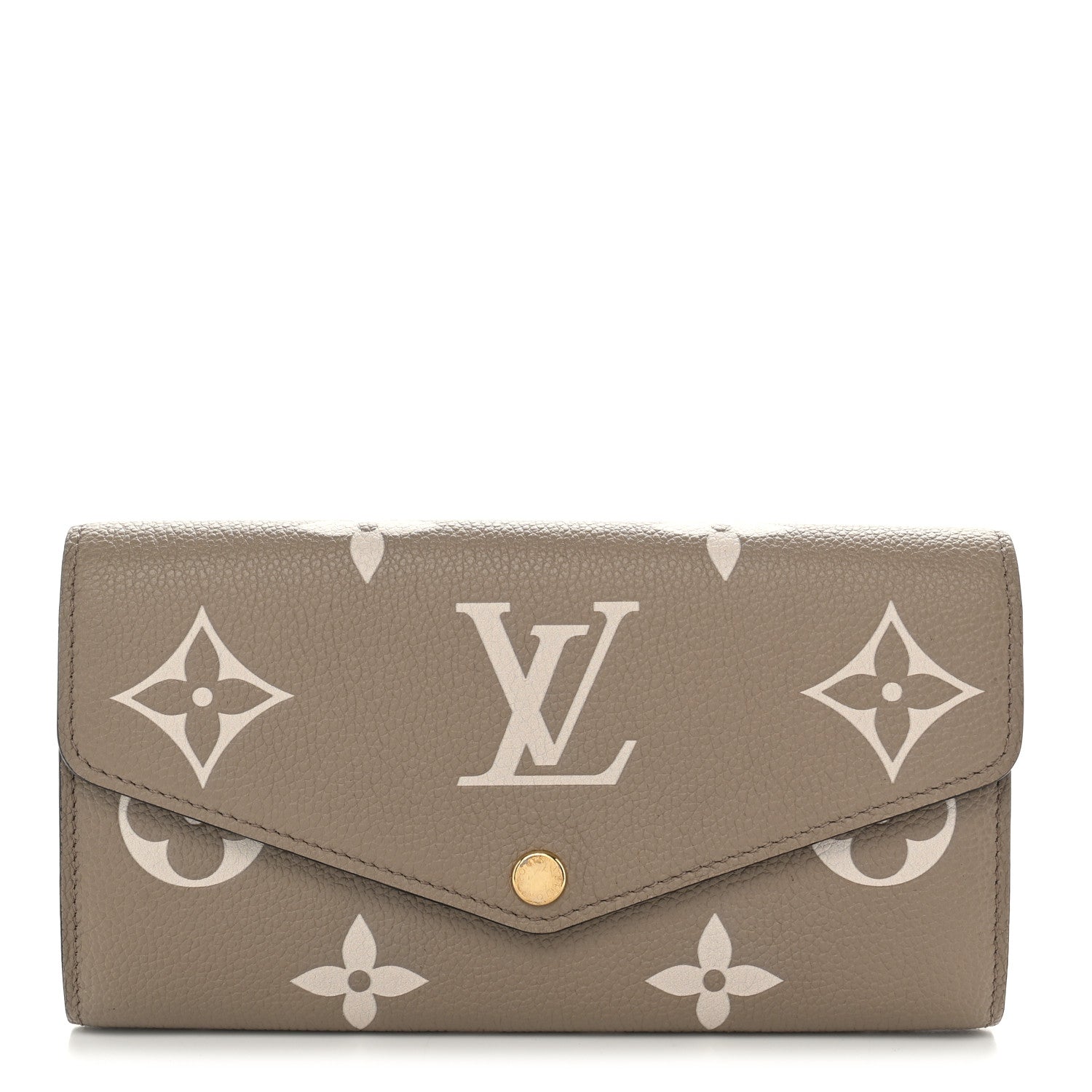 Louis Vuitton Empreinte Monogram Giant Sarah Wallet Tourterelle Creme 1 of 8