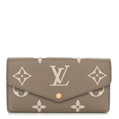 Louis Vuitton Empreinte Monogram Giant Sarah Wallet Tourterelle Creme 1 of 8