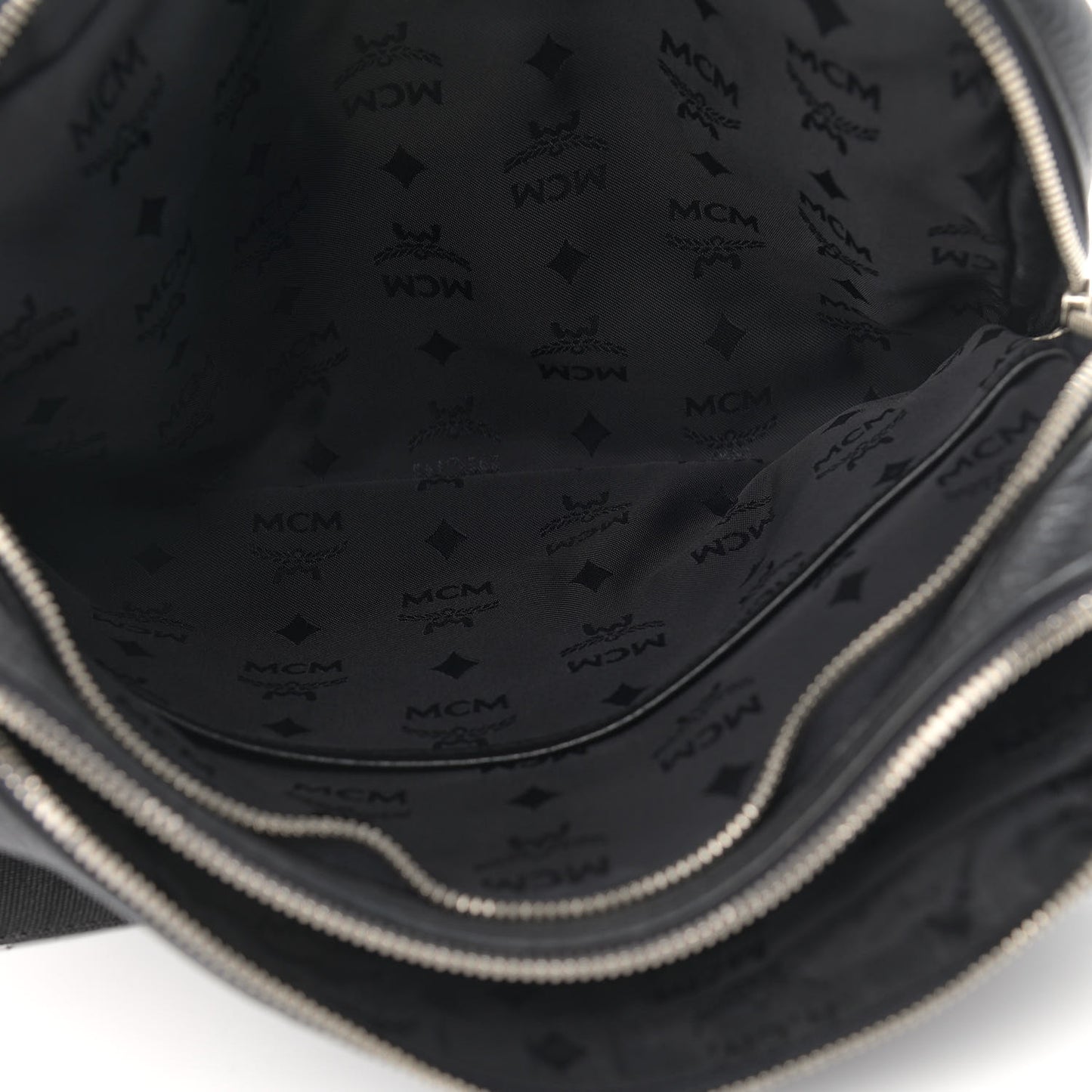 Grained Calfskin Medium Shoulder Bag Black