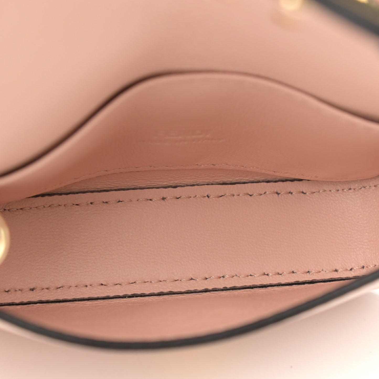 Shiny Nappa Braided Nano Baguette Maxi Handle Charm Light Rose