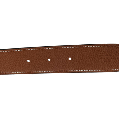 Hermes Box Togo 32mm Guilloche H Belt 90 Black Gold 4 of 6