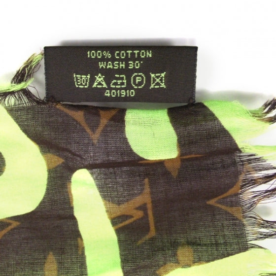 Louis Vuitton Cotton Graffiti Green 4 of 5