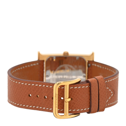 Hermes Stainless Steel Epsom 26mm Heure H Hour Quartz Watch Gold 3 of 4