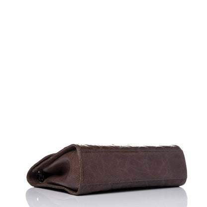 Chanel Crumpled Grained Calfskin Medium CC Crave Flap Brown 4 of 10