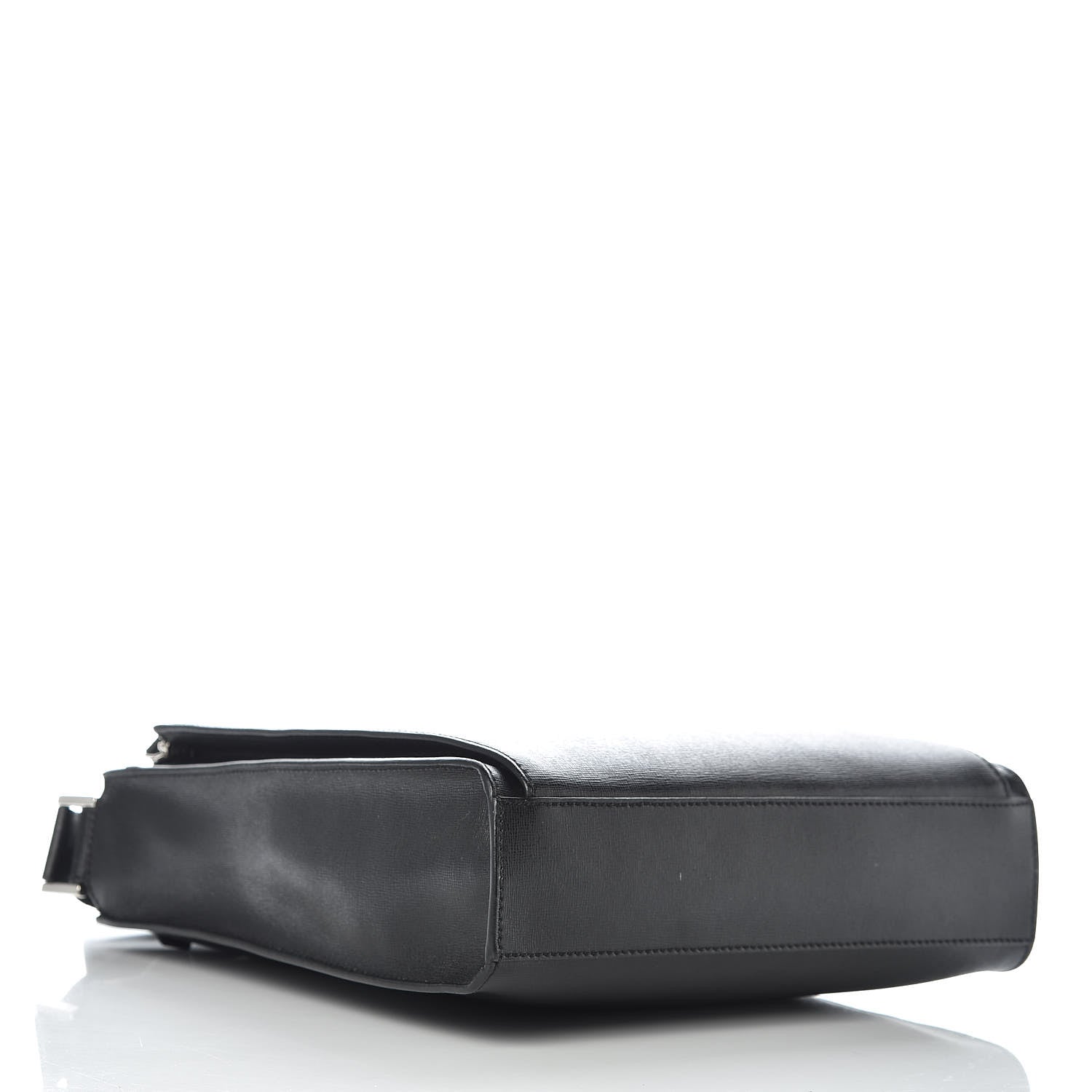 Fendi Vitello Elite Flamingo Messenger Bag Black 4 of 11