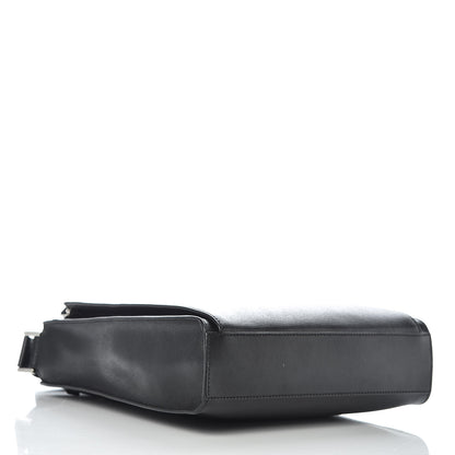 Fendi Vitello Elite Flamingo Messenger Bag Black 4 of 11