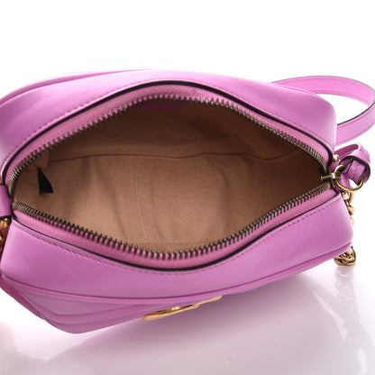 Gucci Calfskin Matelasse Mini GG Marmont Chain Shoulder Bag Candy Mousse 5 of 7