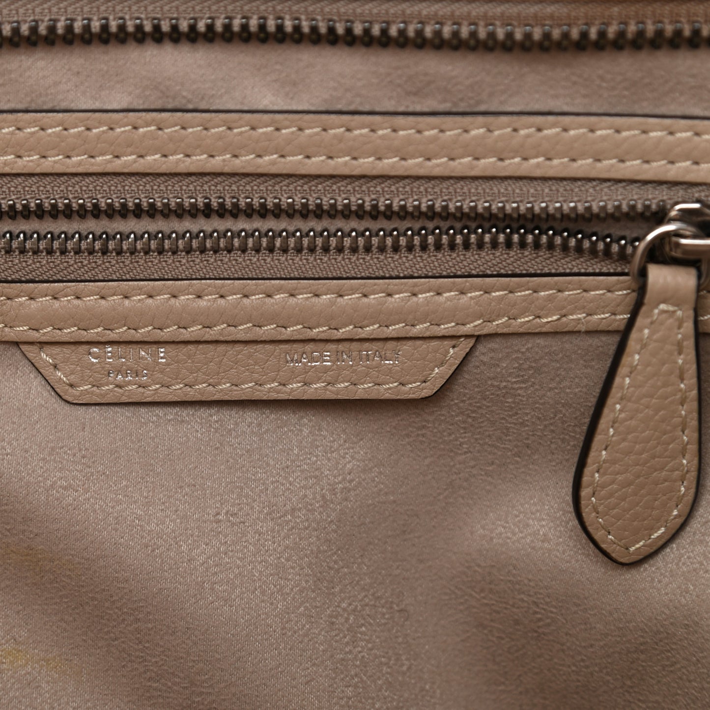 Drummed Calfskin Mini Luggage Dune